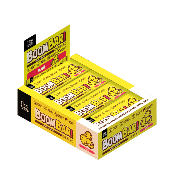 BoomBar! Barrita Energética MANÍ - Display 12 unid. (45g)