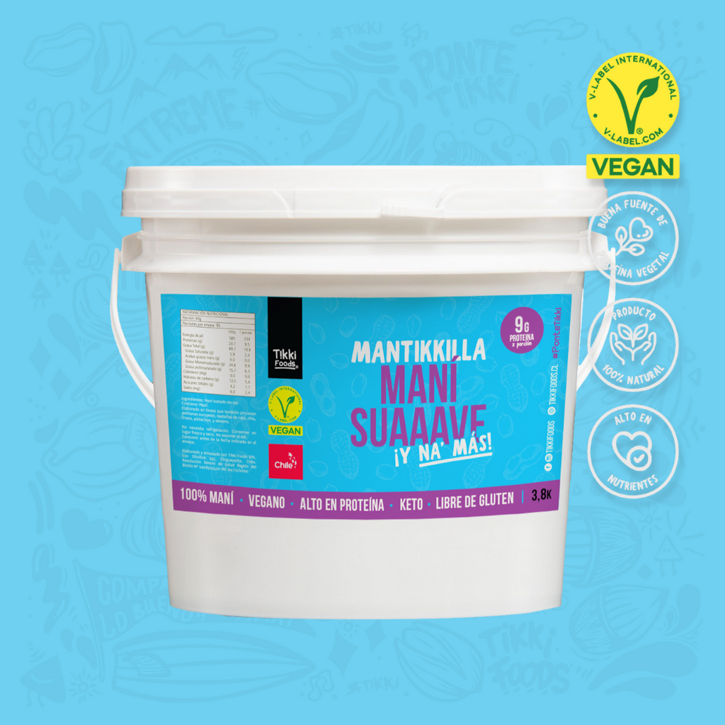Mantequilla de Maní 100% Natural Balde 3,8 kg