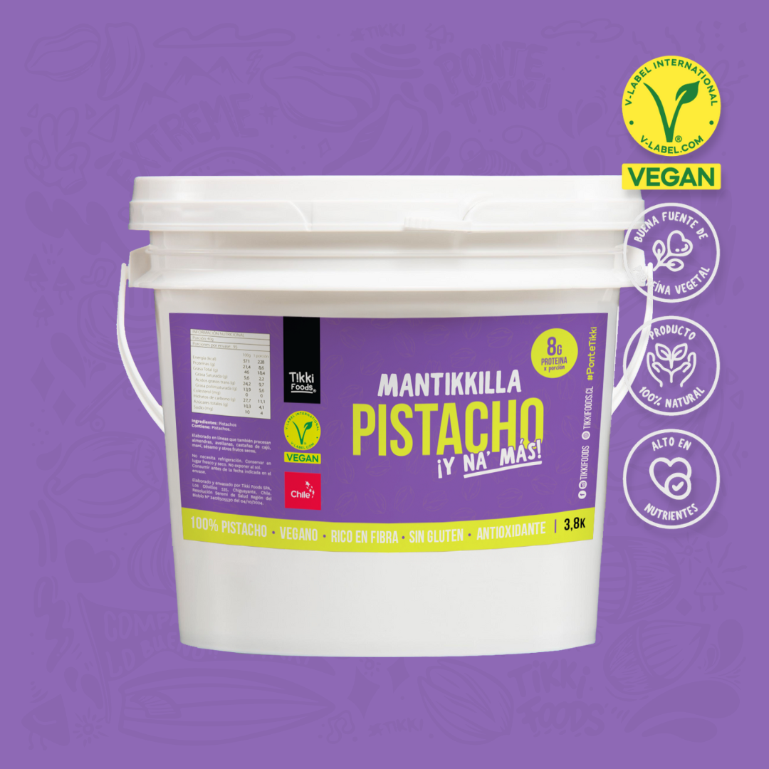 Mantequilla de Pistacho Balde — Crema 100% Pistacho Tradicional, Sin Azúcar Añadida | 3,8 kg