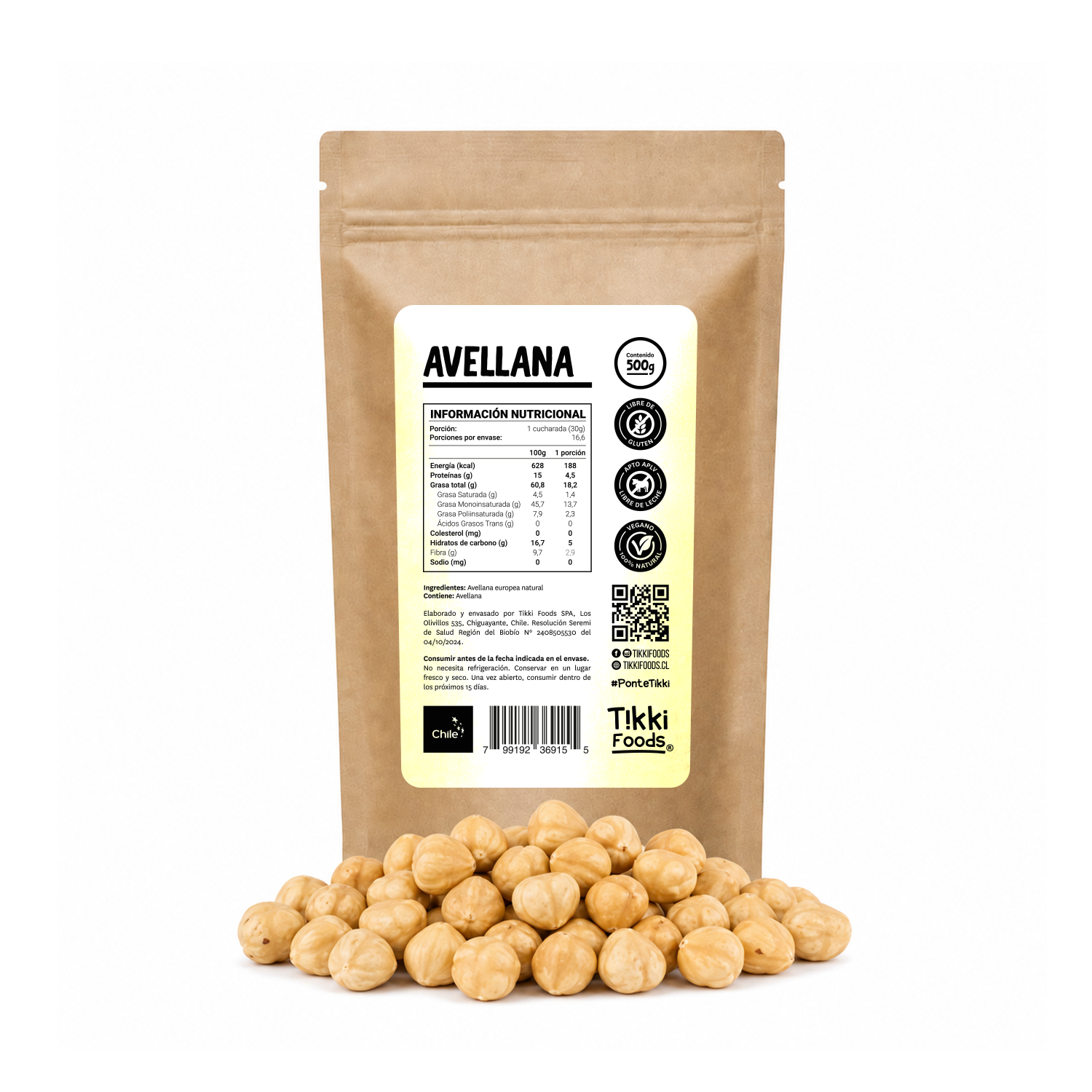 Avellana Europea Tostada - Doypack 500g