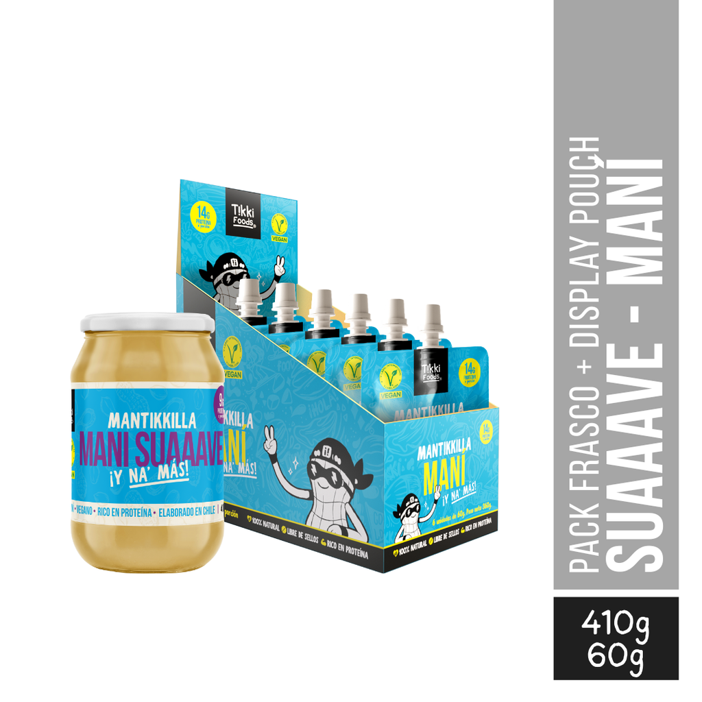 Pack Maní Suave 410g + Pouch Maní Suave