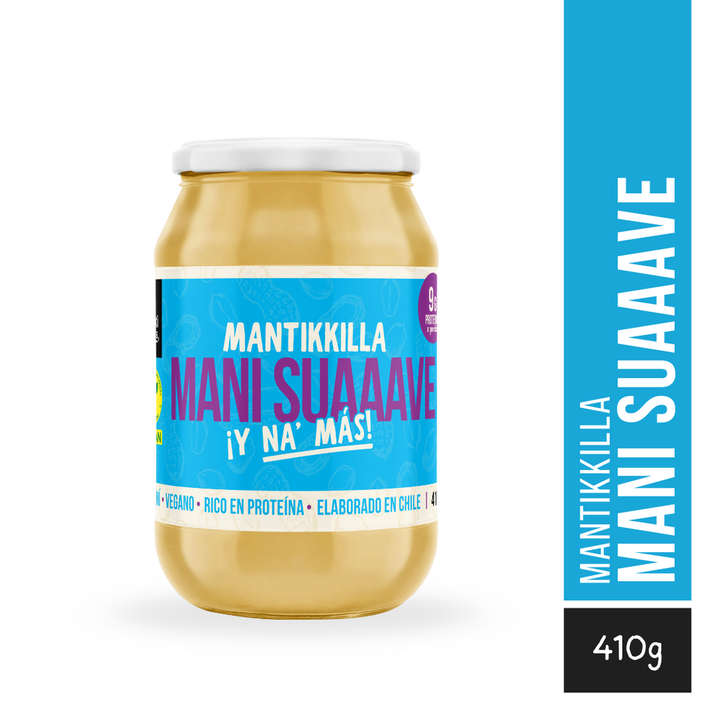 Mantequilla de Maní Suave — Crema 100% Maní Tostado, Sin Azúcar | 410g