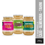 Pack Triple - Mantikkilla Cajú + Tahini + Almendras 210 g