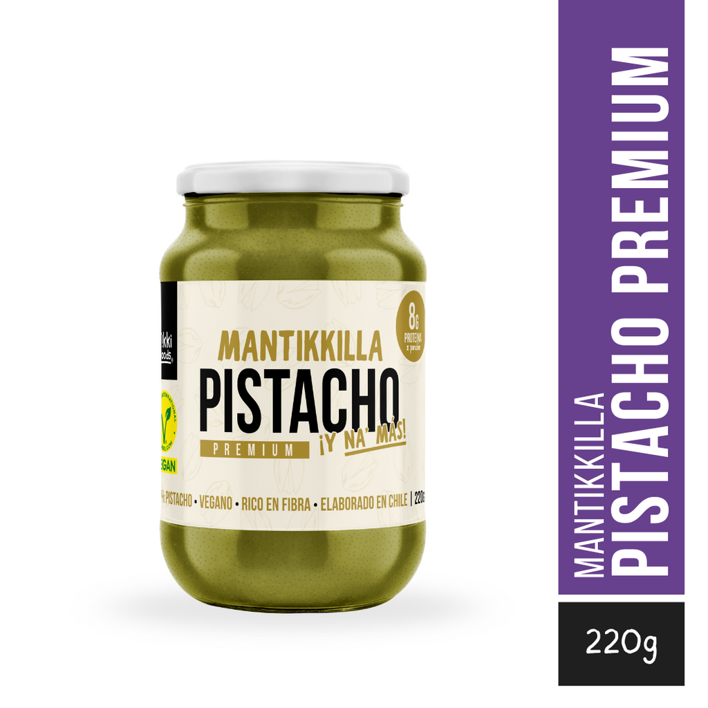 Mantequilla de Pistacho Premium — Crema 100% Pistacho Chileno, Sin Azúcar Añadida | 220g