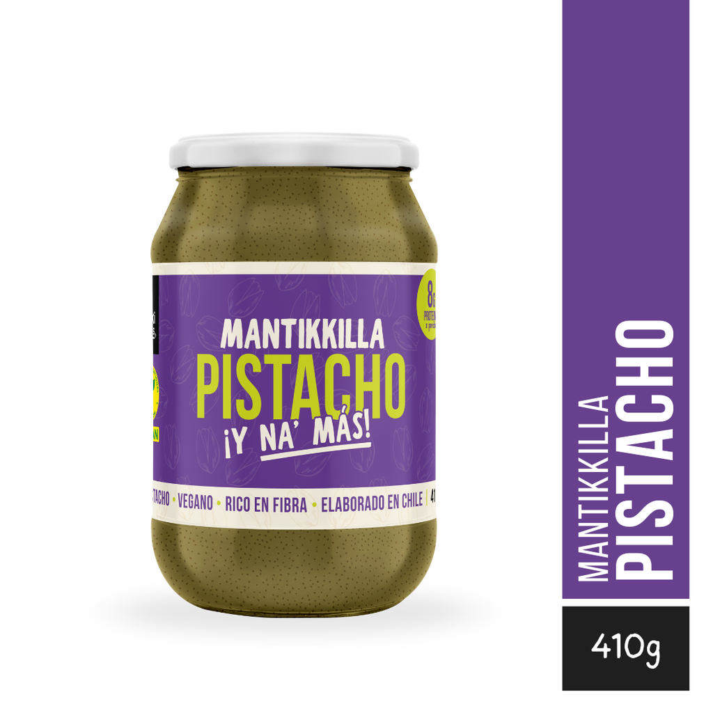 Mantequilla de Pistacho — Crema 100% Pistacho Tradicional, Sin Azúcar Añadida | 410g