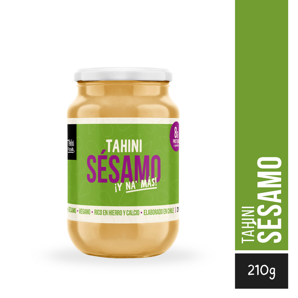Tahini de Sésamo — Pasta 100% Sésamo Tostado, sin sal | 210g