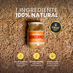 Mantequilla de Maní Crunchy — Crema 100% de Maní con Trozos Crujientes, Sin Azúcar | 410g