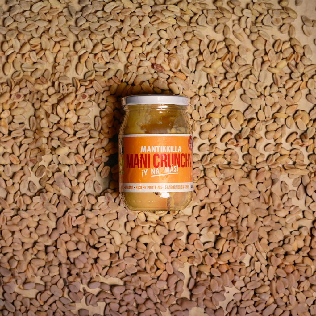 Mantequilla de Maní Crunchy — Crema 100% de Maní con Trozos Crujientes, Sin Azúcar | 410g