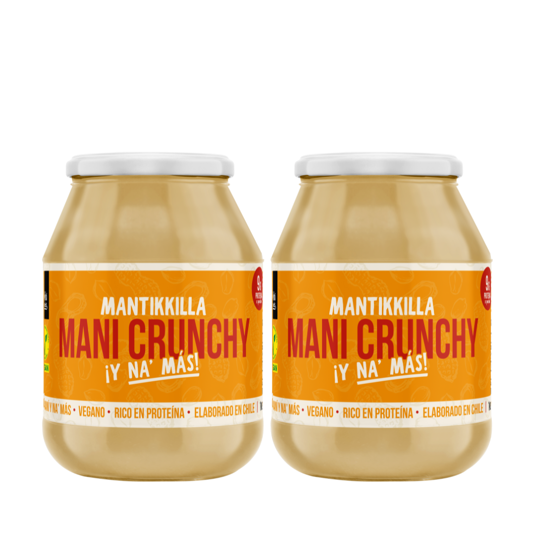 Pack 2x Mantikkilla Mani Crunchy 1kg