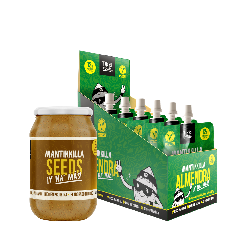 Pack Tikki Seeds 410g + Pouch Almendra