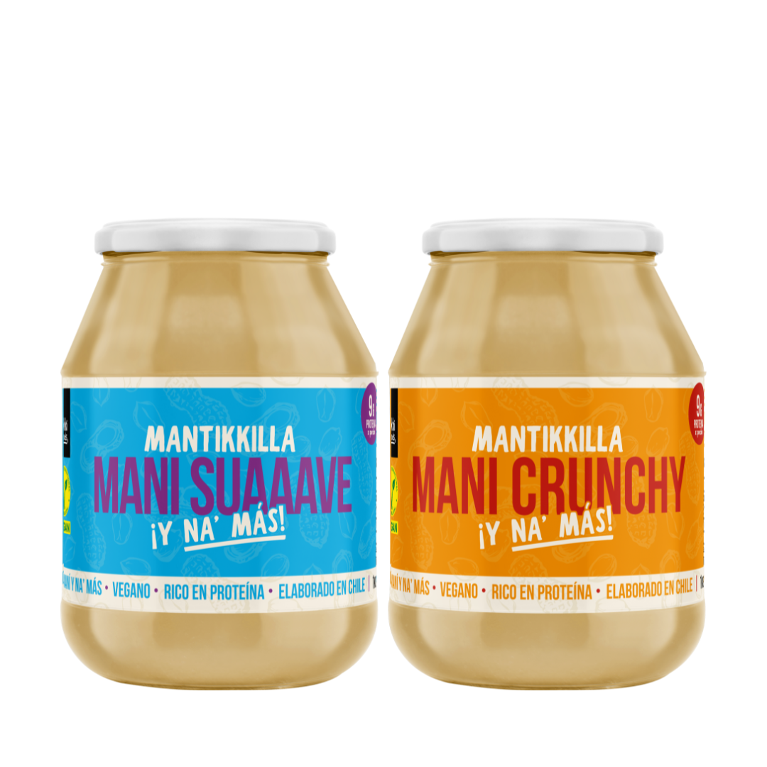 Pack DUO Mantikkilla Mani Suave + Crunchy 1 kg