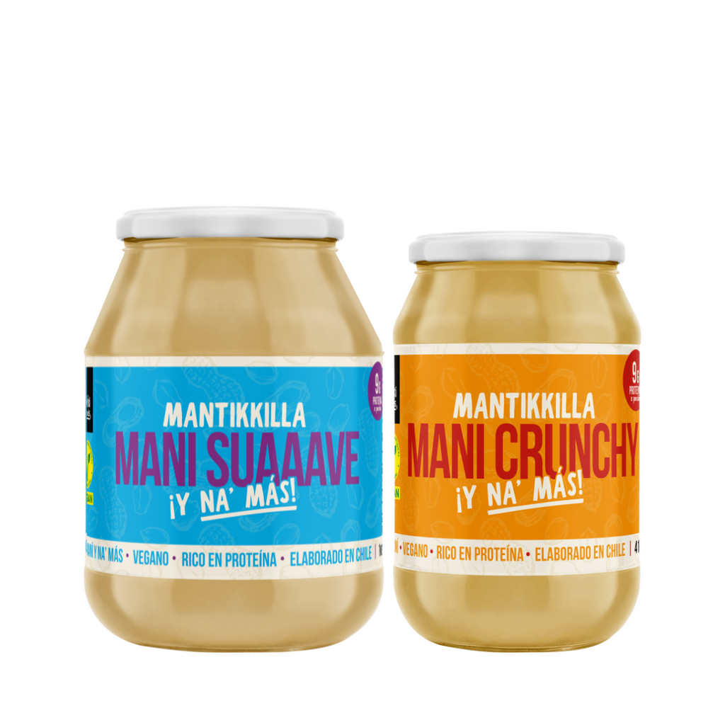 Pack Duo – Mantikkilla Mani Crunchy (410g) / Suaaave (1 kg)