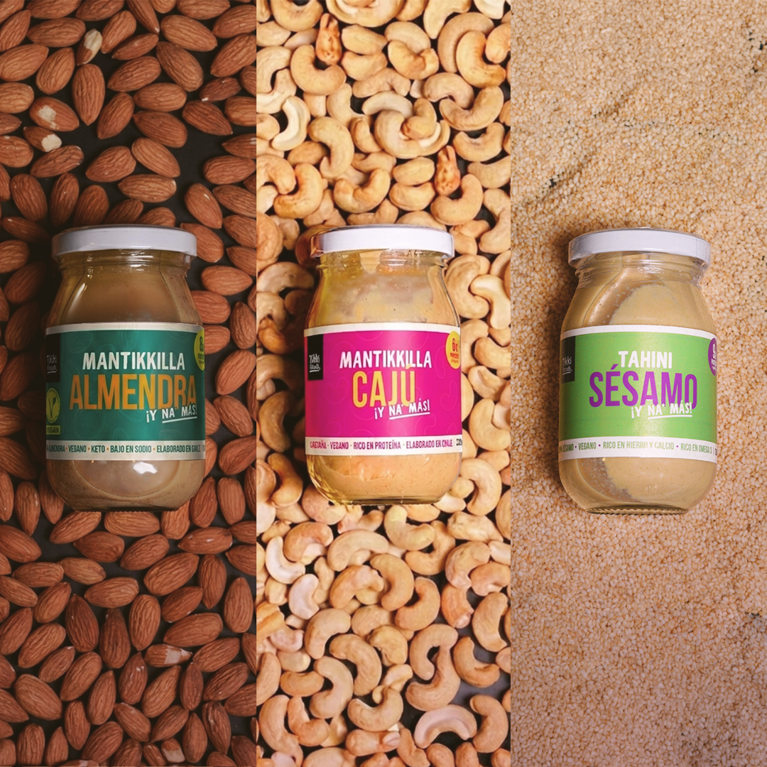 Pack Triple - Mantikkilla Cajú + Tahini + Almendras 210 g
