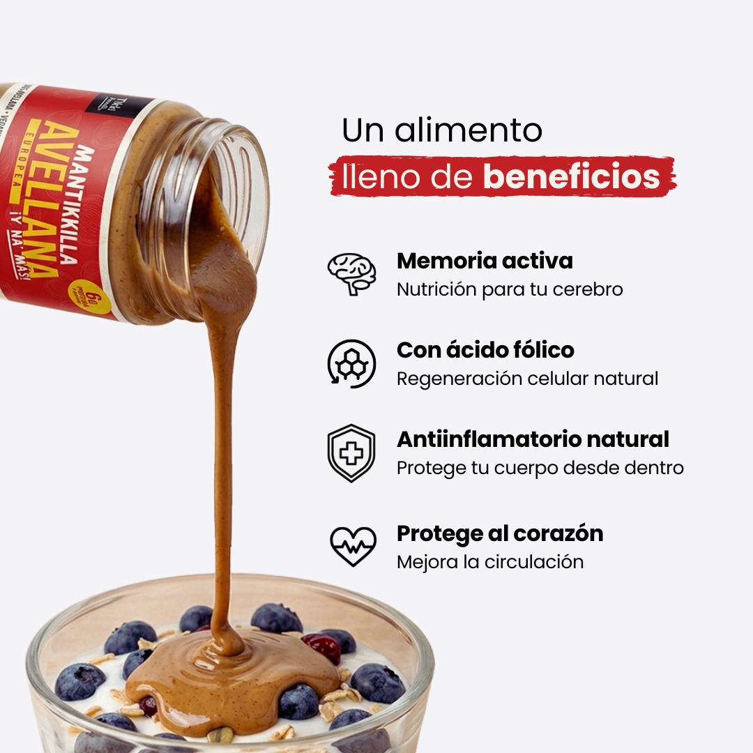 Mantequilla de Avellana Europea — Crema 100% Avellana | 210g