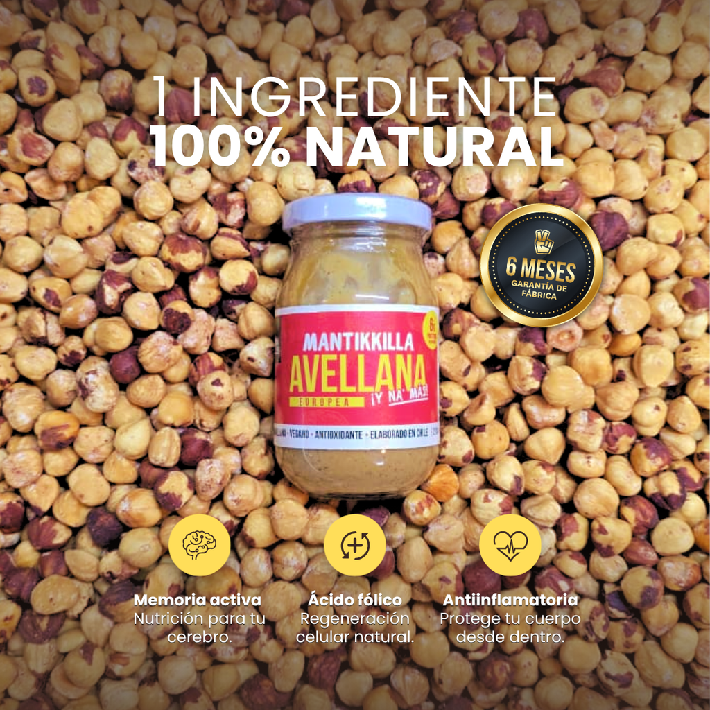 Mantequilla de Avellana Europea - 210g