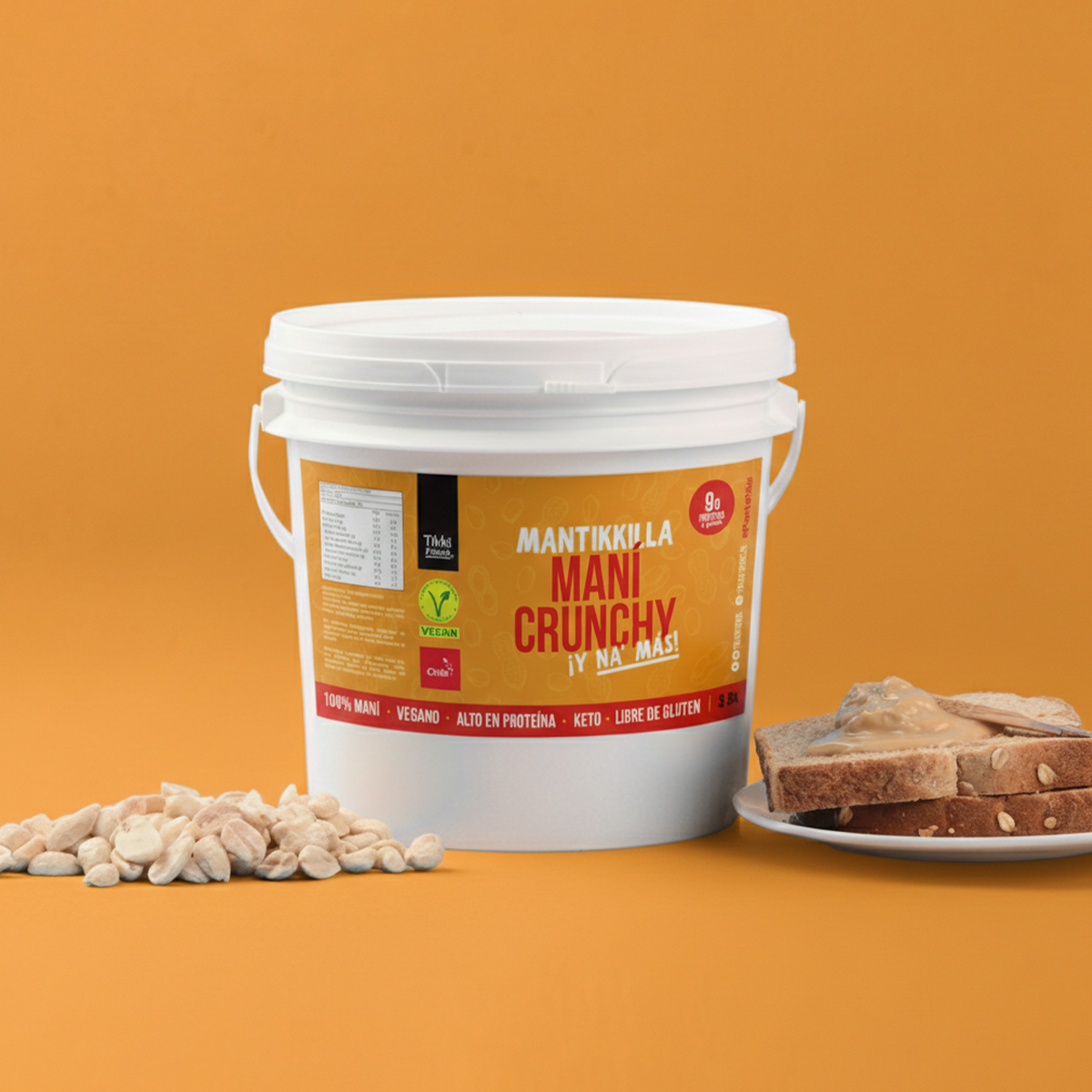 Pack 4x Baldes Mani Suave + Crunchy + Almendra + Pistacho (3,8 kg)