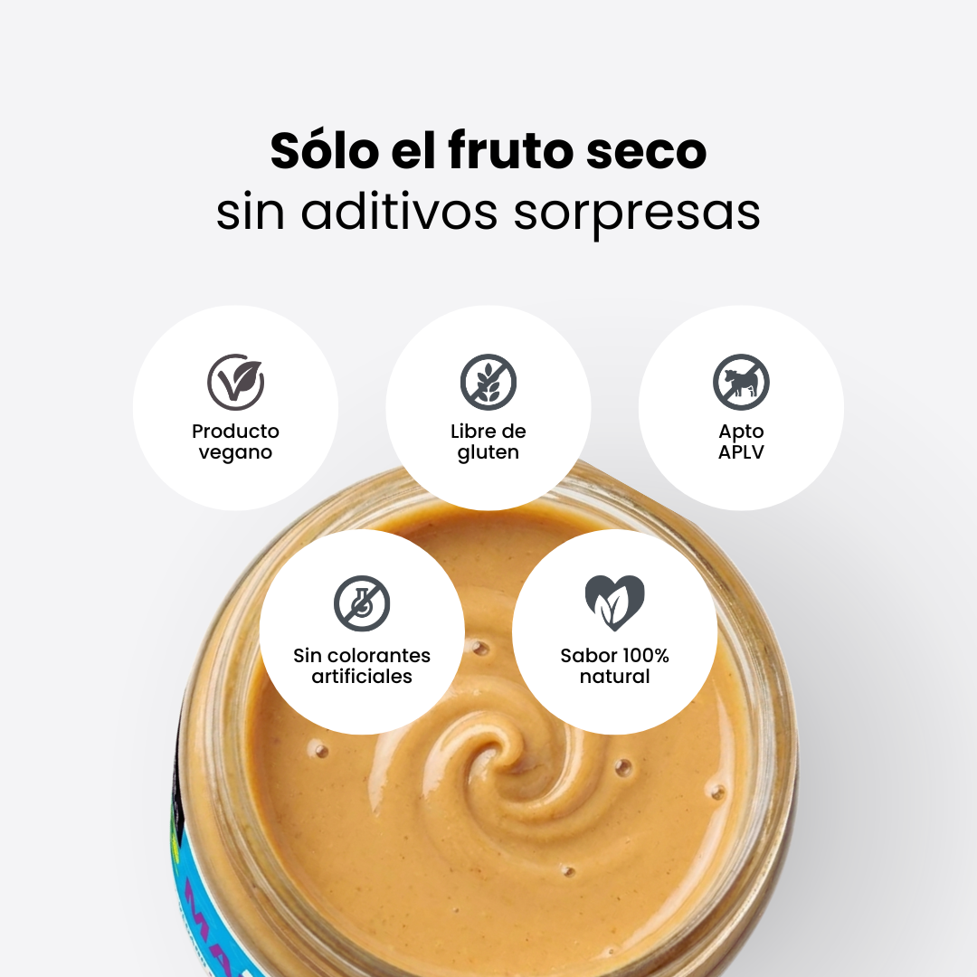 Mantequilla de Maní Suave — Crema 100% Maní Tostado, Sin Azúcar | 410g