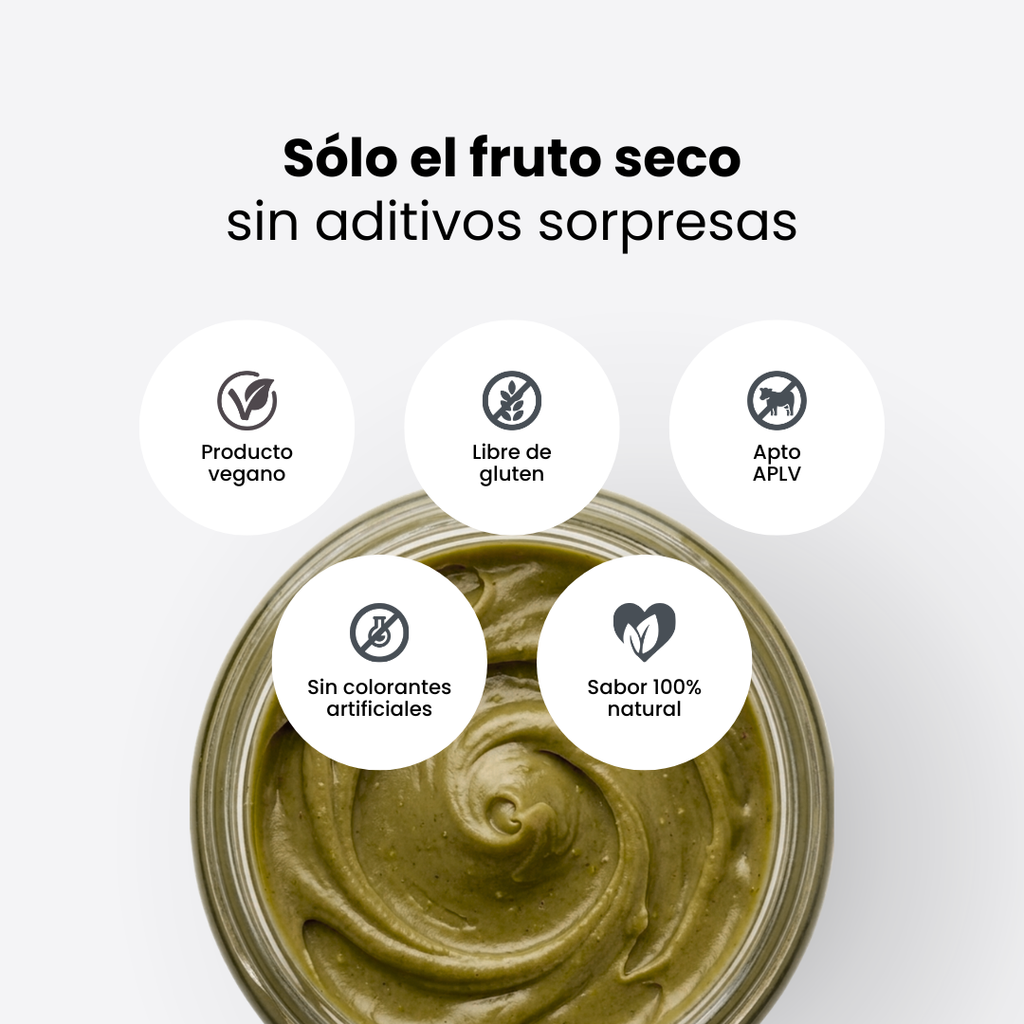 Mantequilla de Pistacho — Crema 100% Pistacho Tradicional, Sin Azúcar Añadida | 220g