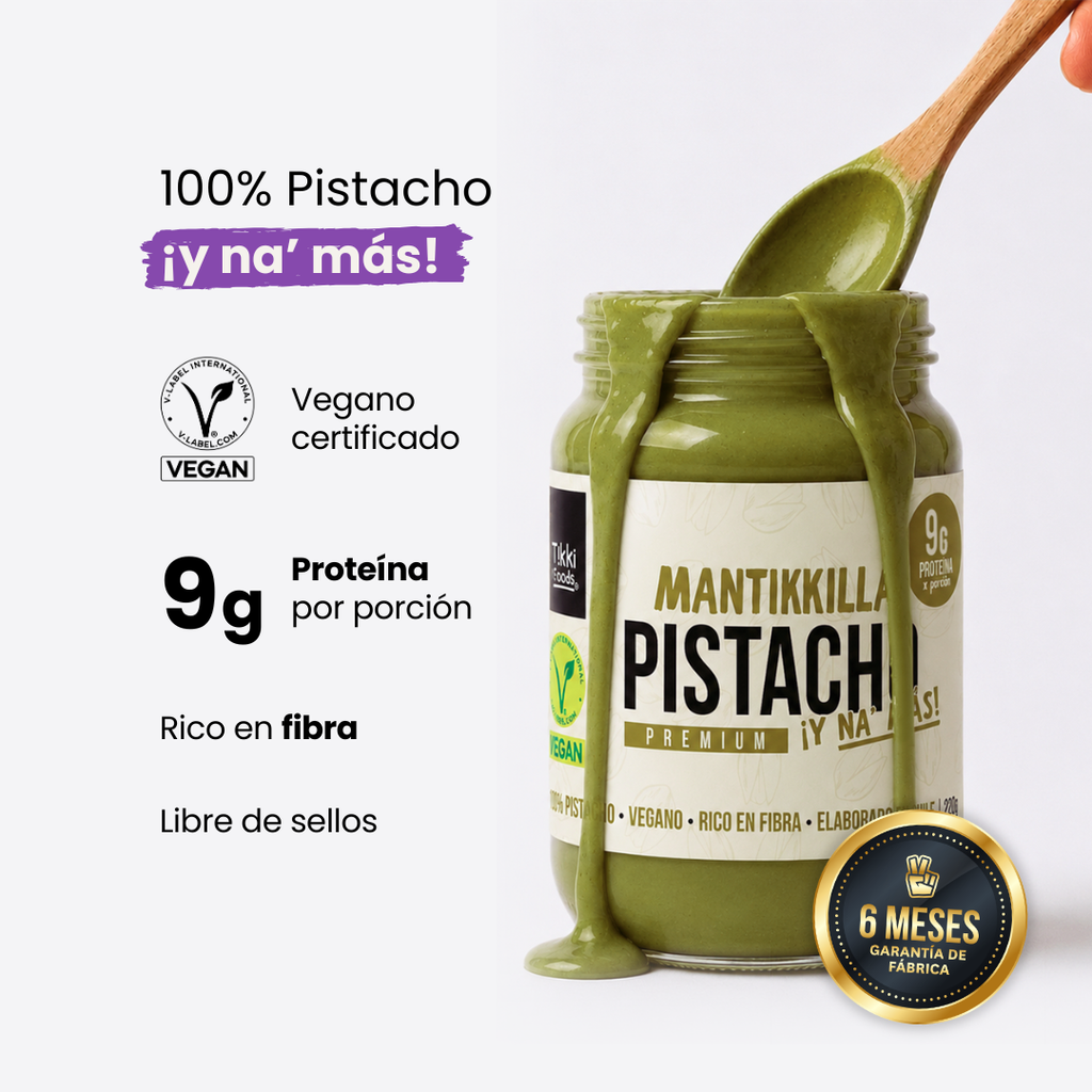 Mantequilla de Pistacho Premium — Crema 100% Pistacho Chileno, Sin Azúcar Añadida | 220g