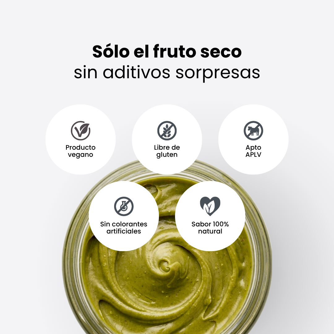 Mantequilla de Pistacho Premium — Crema 100% Pistacho Chileno, Sin Azúcar Añadida | 220g
