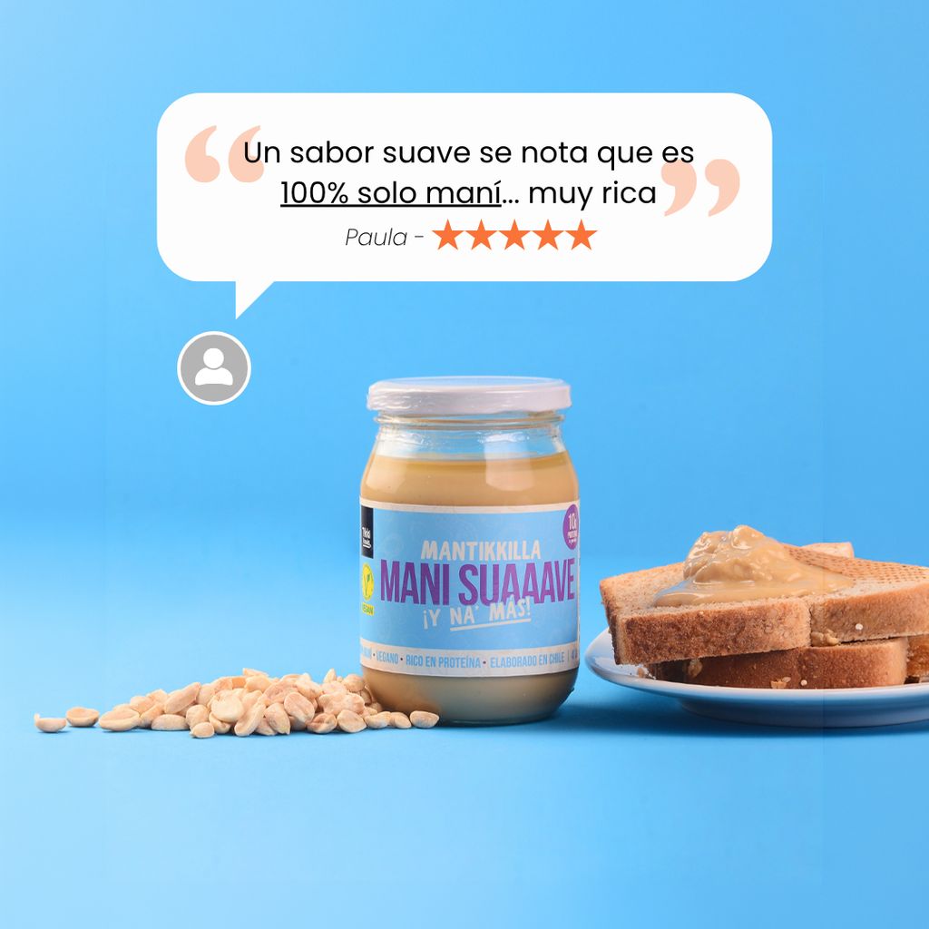 Mantequilla de Maní Suave — Crema 100% Maní Tostado, Sin Azúcar | 410g